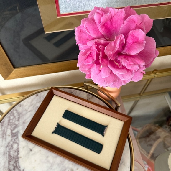 INI Leather Magnetic Apple Watch Band in Cross Teal 38MM/40MM/41MM NWOT - Picture 5 of 7